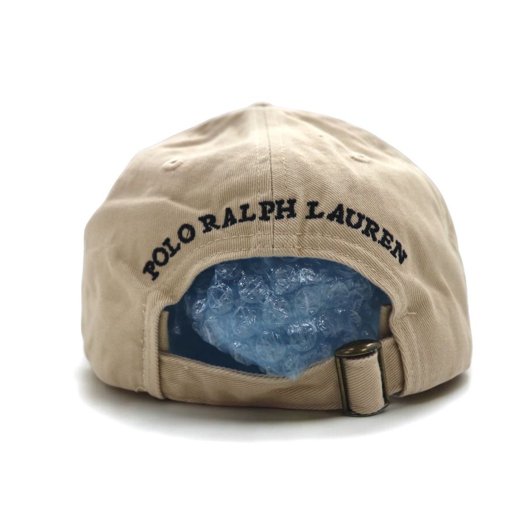 新着 POLO RALPH LAUREN ポロベア ベースボールキャップ ONE ベージュ 帽子