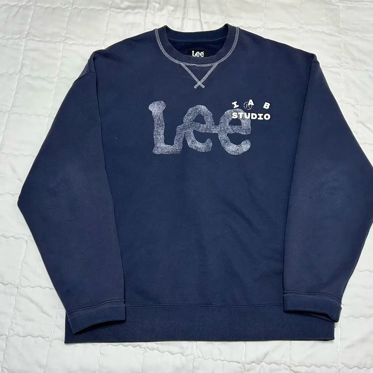 IAB Studio(アイエプスタジオ) スタジオ x lee LEE(リー) PIGMENT(ピグメント) スウェットシャツ パーカー L ラージ