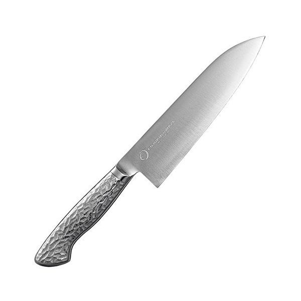 よこやま 燕熟の技 オールステンレス三徳包丁 全長31.4cm 刃渡り18cm EJRK-2000