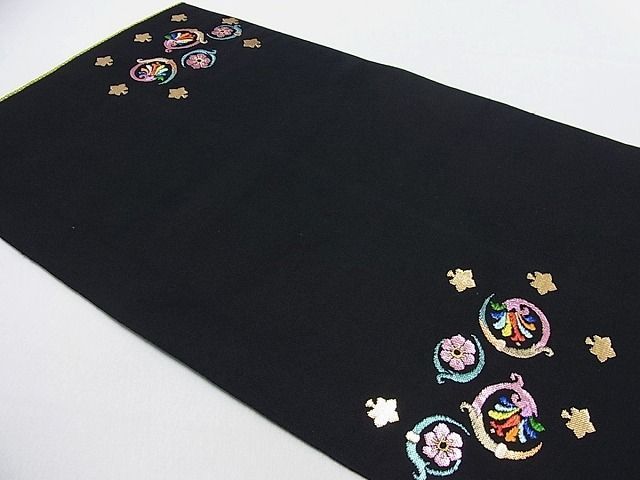 龍村光峯 白鳥の夢 錦織 本袋帯 金糸 正絹 黒色 本袋錦織帯 白鳥の夢（はくちょうのゆめ） - 【織物美術・通販・織物