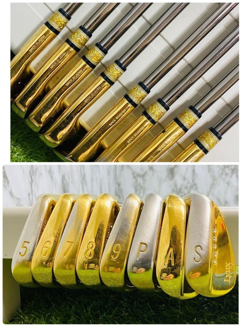 【激レア】リンクス マスターモデル ゴールド メンズアイアンセット 8本 R 激レア】リンクス マスターモデル ゴールド メンズアイアン