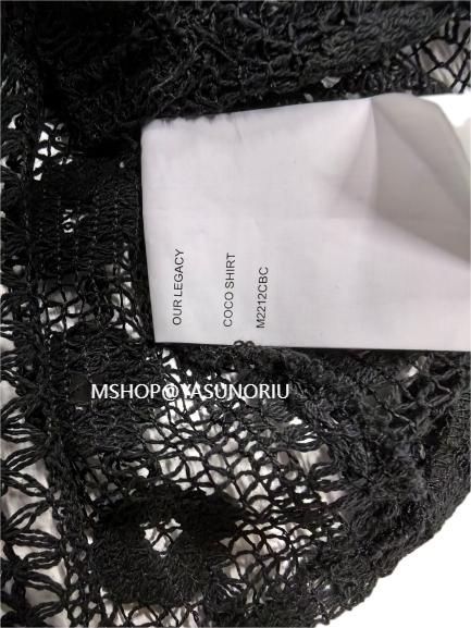 OUR LEGACY COCO SHIRTレースシャツ 48 新品 - メルカリ