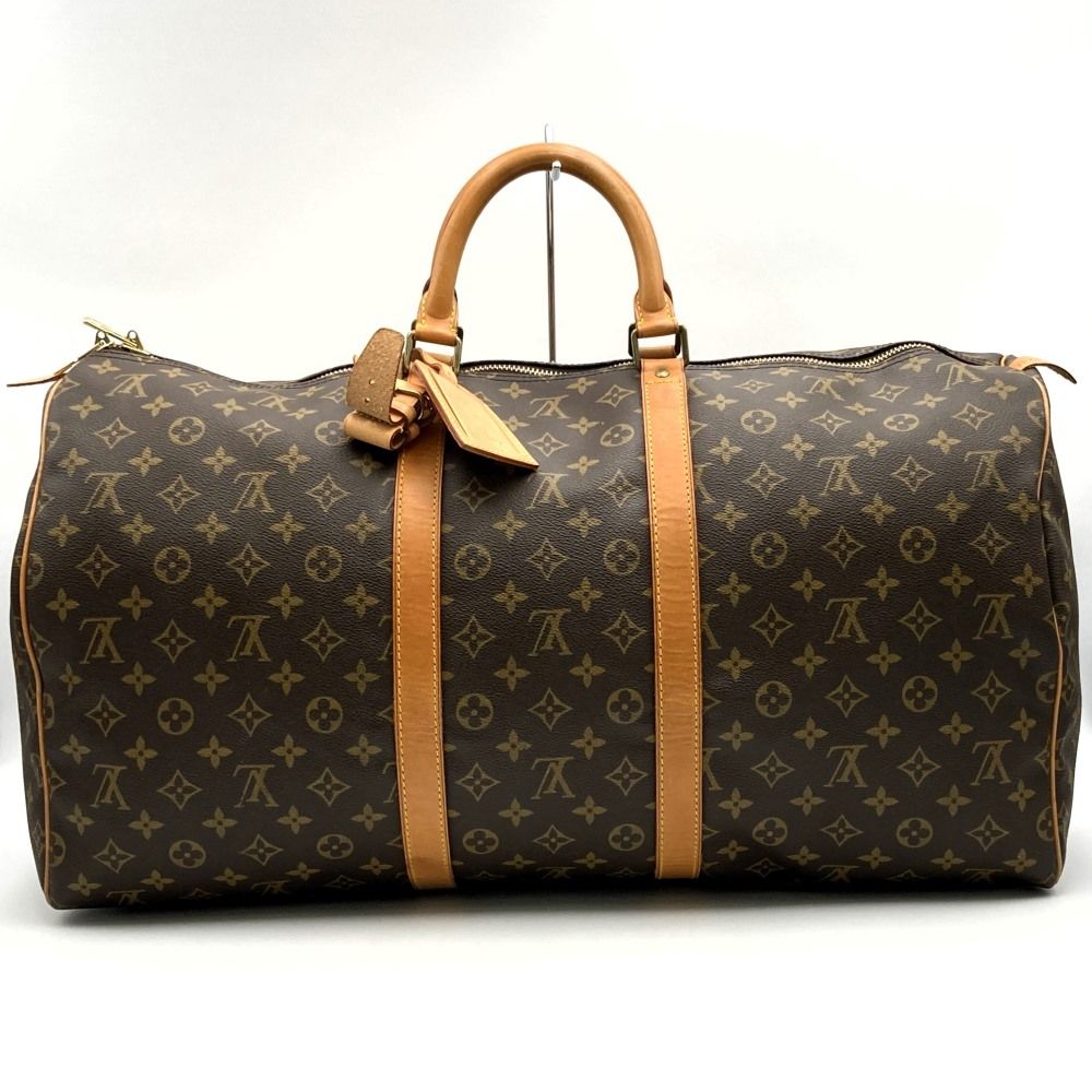 ルイ・ヴィトン M41424 キーポル55 ボストンバッグ 旅行カバン ブラウン モノグラム レディース LOUIS VUITTON USED