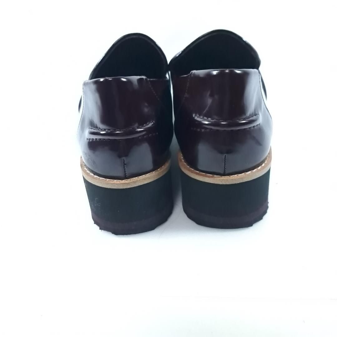 美品【ZARA】ザラ　コインローファー(24)エナメル　タッセル　ブラック　37 ZARA コインローファー 厚底 ブラック 37 - メルカリ