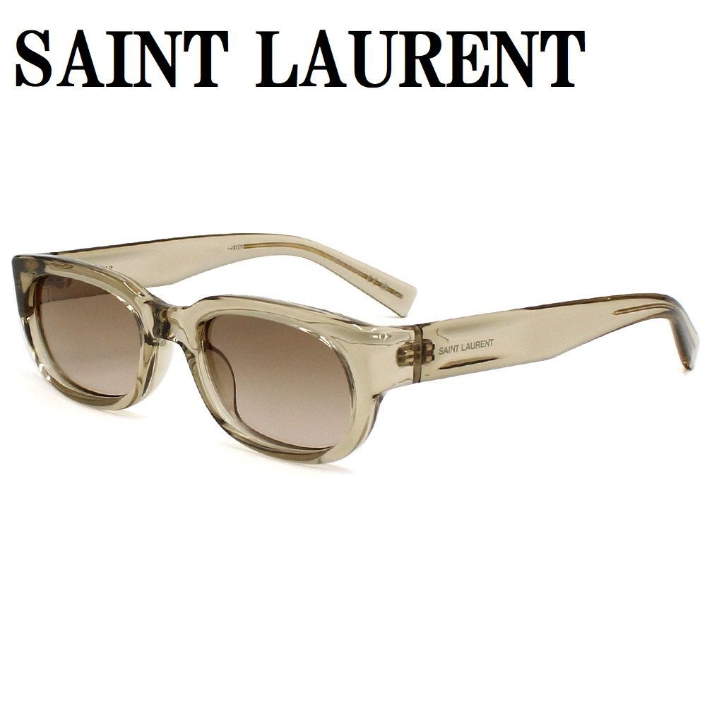 サンローラン SAINT LAURENT SL642 005 日本正規品 サングラス アジアンフィット UVカット 紫外線カット メンズ レディース ブラウン イエロークリア