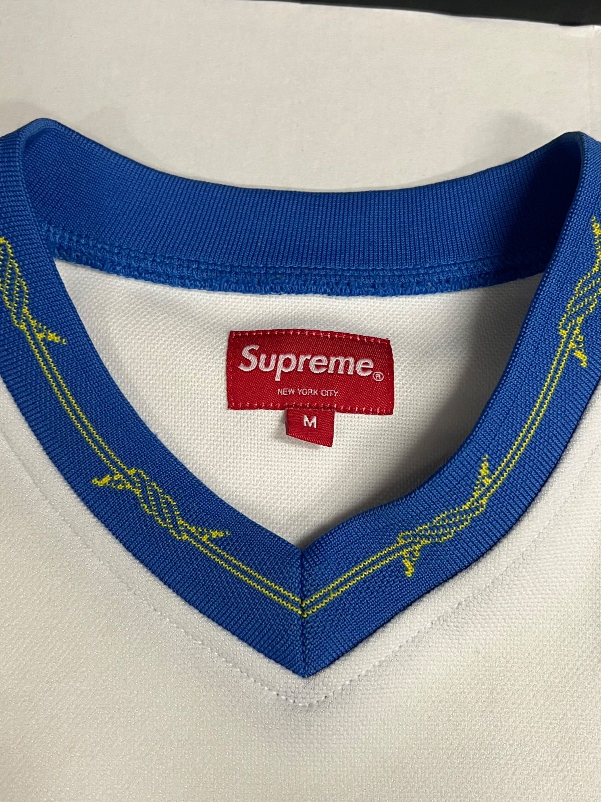 68.supreme 19ss Barbed Wire Moto Jersey Mサイズ【併売品】 - メルカリ