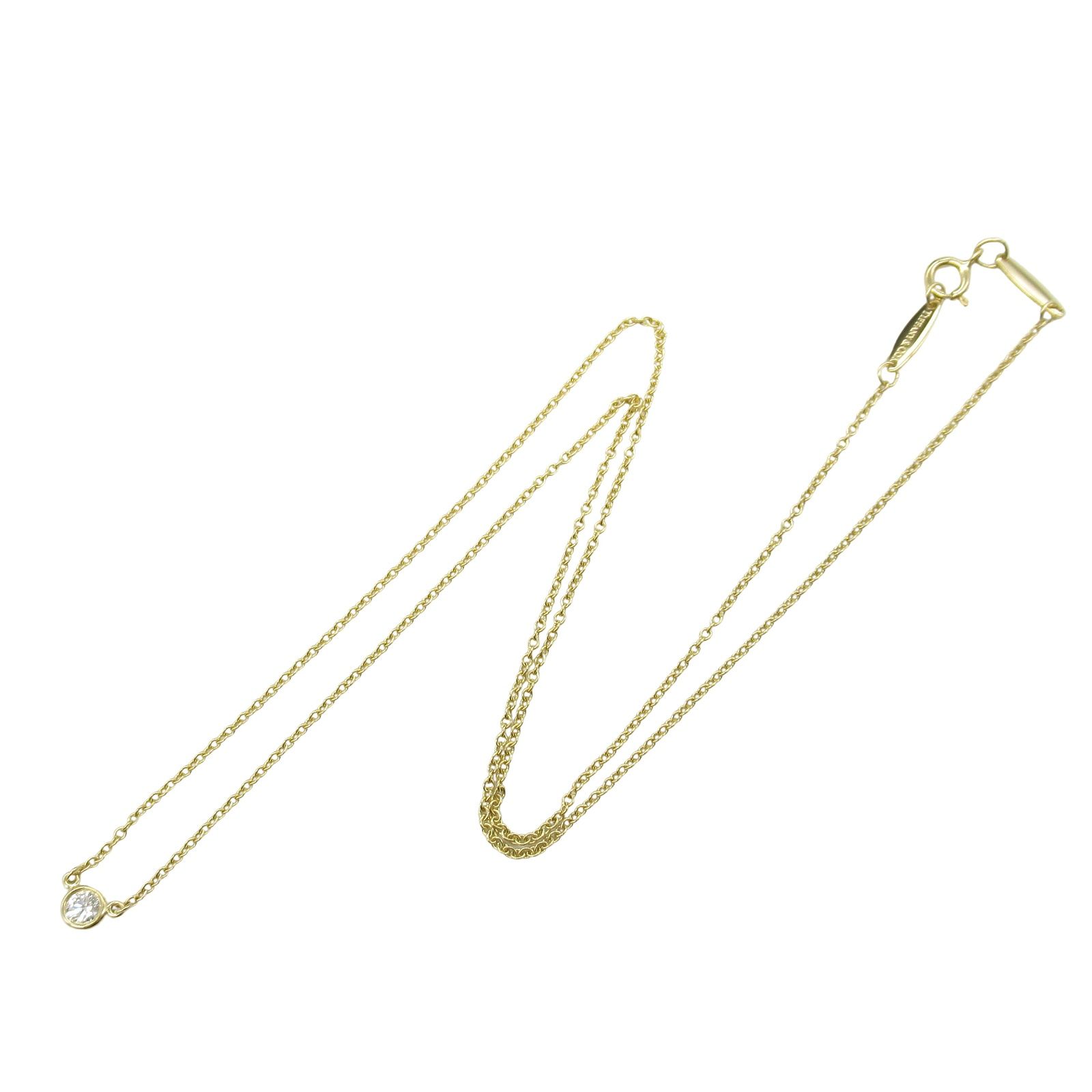 Tiffany & Co. ゴールドネックレス　バイザヤード ティファニー TIFFANY＆CO ネックレス バイザヤードネックレス