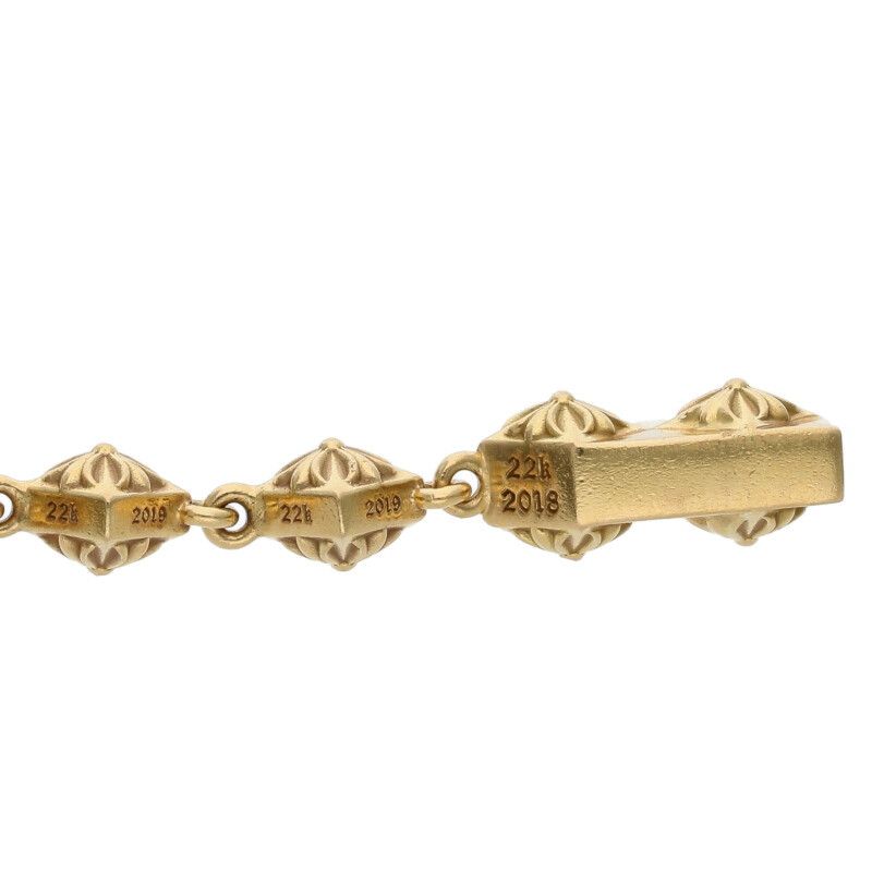 クロムハーツ 22K PYRAMID PLS LNK 1/4 DIA/ピラミッドプラスリンク