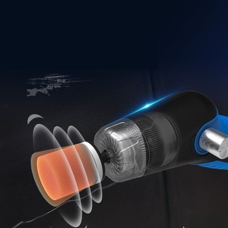 新品・未使用　ミニ　ポリッシャー 電動 充電式 コードレス　ハンディ　高速回転 SPTAミニ充電式コードレスポリッシャーと研磨バフ￼セット、新品未使用