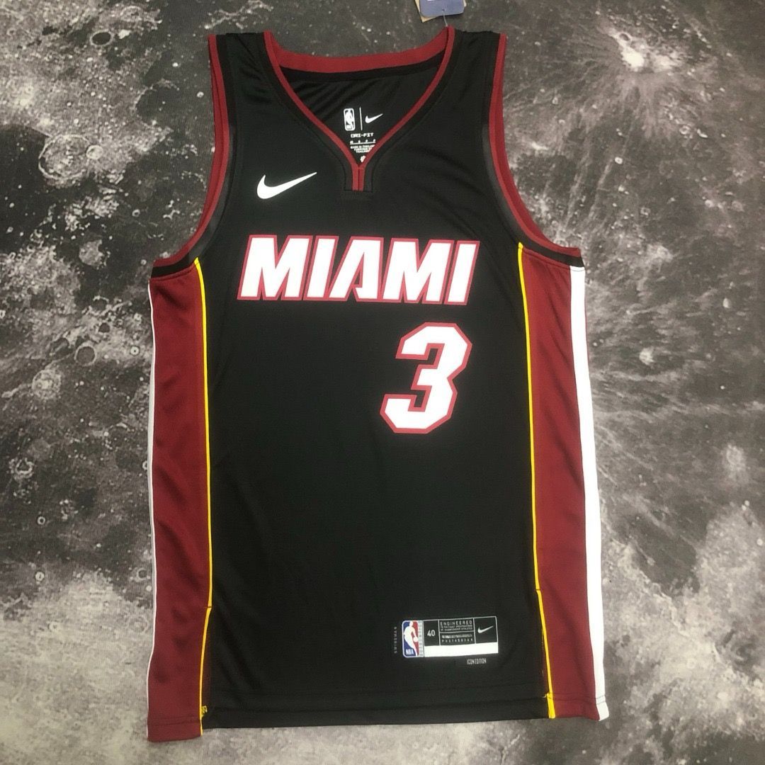 NO.3 ドウェインウェイド NBA SW マイアミヒート バスケットボール ユニフォーム タンクトップ