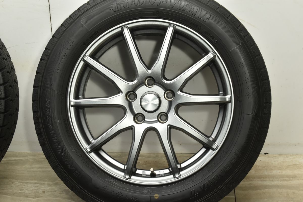 Humanline バリ溝17インチ スタッドレスタイヤホイール4本セット 2023年製 バリ溝 スタッドレス】ヒューマンライン 17in 7J +38