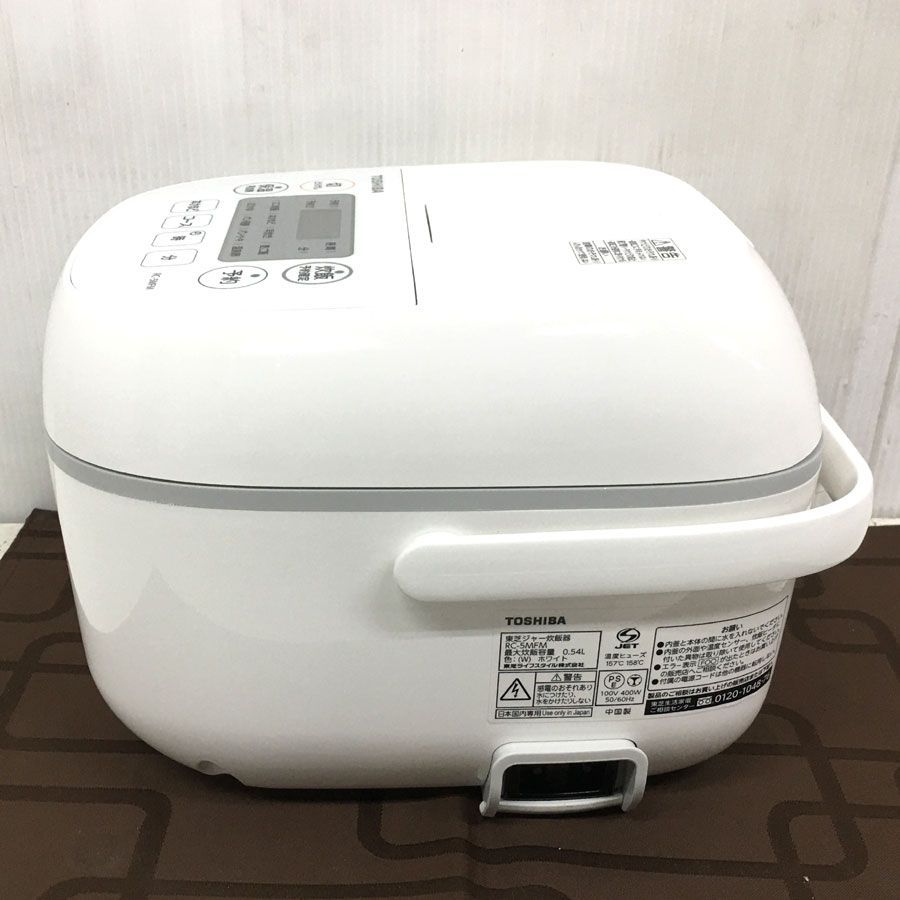 地域限定セット商品 炊飯器 東芝 RC-5MFM(K) マイコン炊飯器 3合