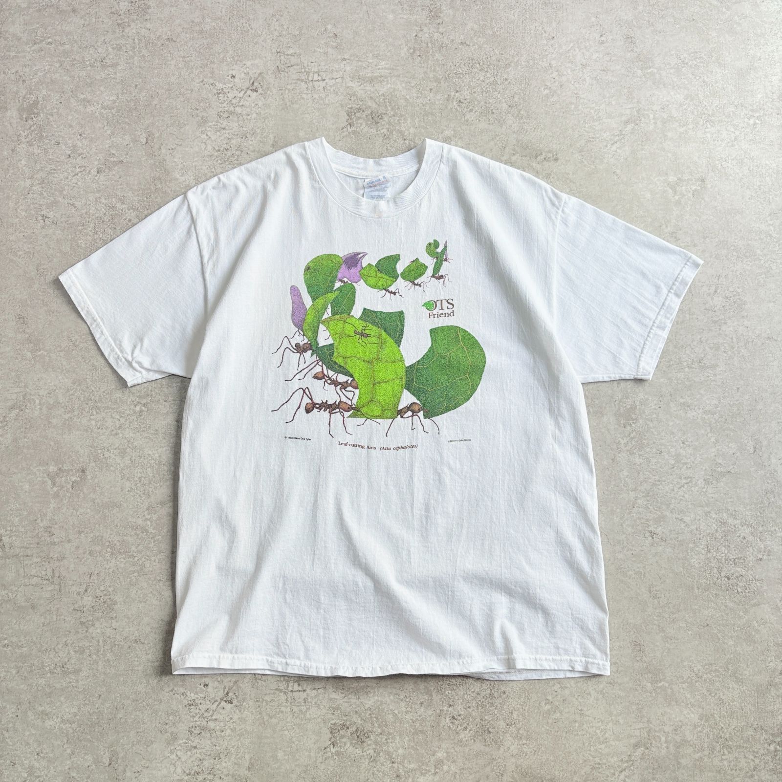 90~00s Diana Dee Tyler Leaf-cuting Ants Printed T-shirt D.D.