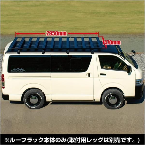 EXP ルーフラック Type C フラットタイプ 拡張性 アルミ製 日本製 車検対応 ハイエース EXR-03 IPF E1E1