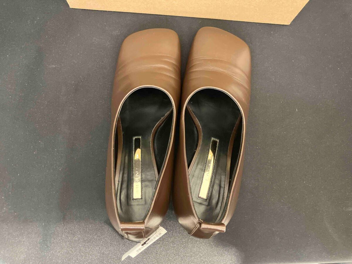 BRENTA ブレンタ スクエアトゥパンプス size:38 茶色 ブラウン