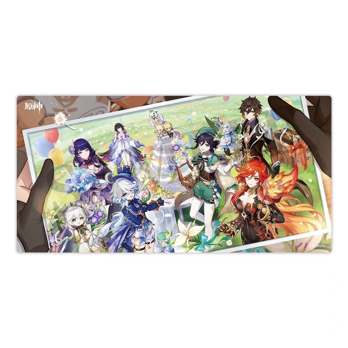 公式正規品 追迹尋心 五周年 デスクマット 原神 コロンビーナ 少女