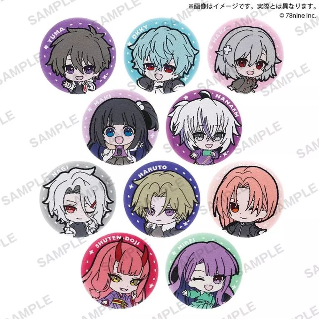 最安値，安い 【中古】バッジ・ピンズ 全10種セット 「俺クロ 憑かれた俺と黒神心霊相談所 刺繍缶バッジ」 ピンズ・ピンバッジ・缶バッジ
