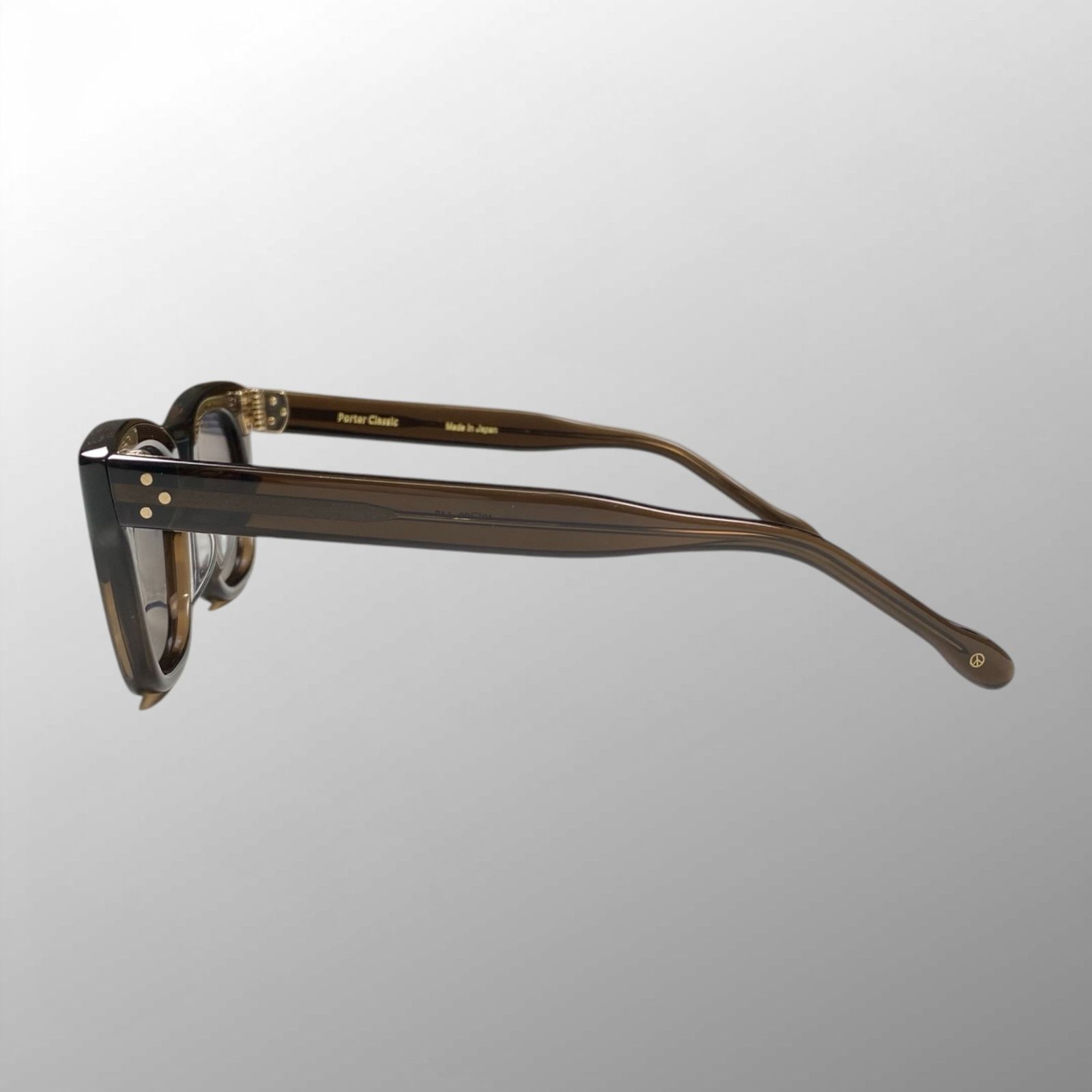 【合馬公式様】ポータークラシック×金子眼鏡 ビートニック　コレクション　ブラウン 合馬公式様】ポータークラシック×金子眼鏡 ビートニック コレクション