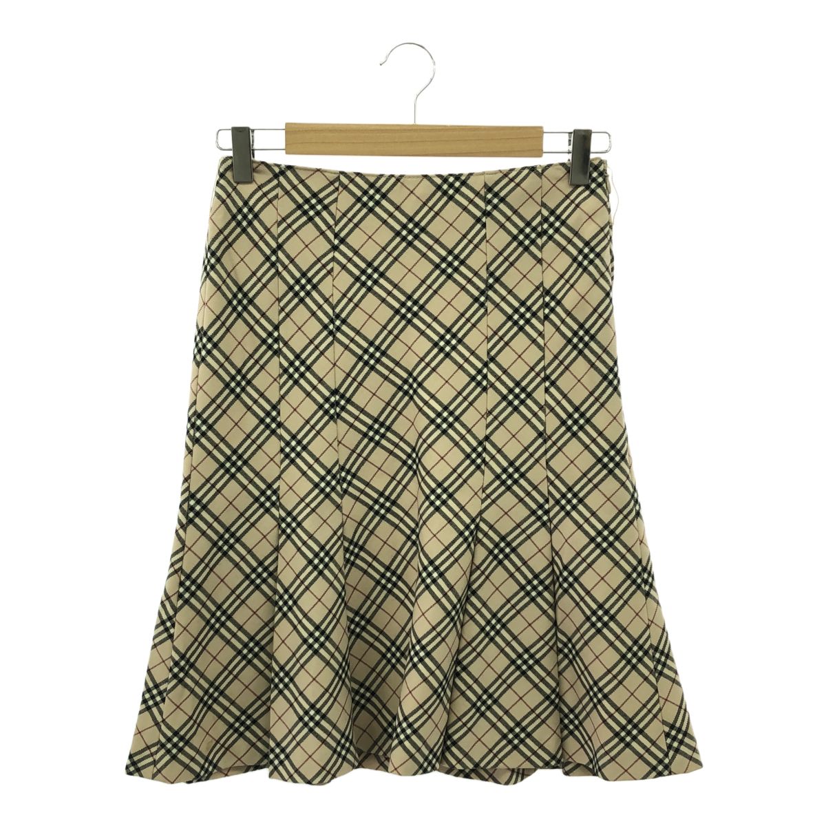 BURBERRY バーバリー ブルーレーベル スカート フレア ひざ丈 ノバ 