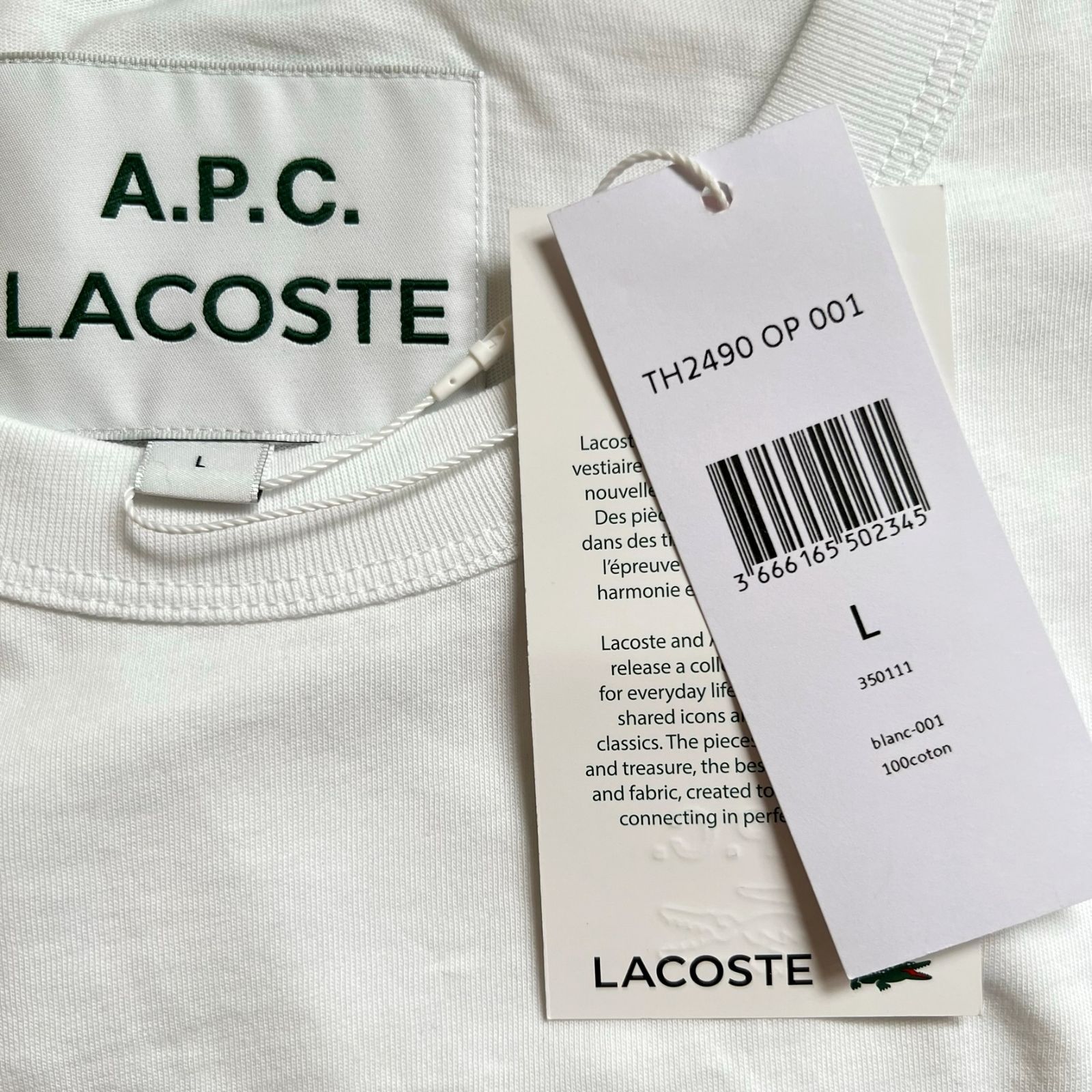 新品・国内完売商品】A.P.C. × LACOSTE コラボTシャツ - メルカリ