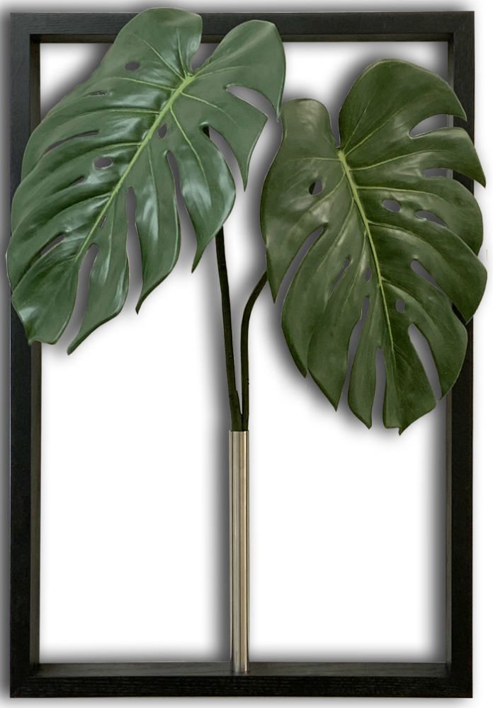 モンステラリーフパネル アートフレーム 壁掛け インテリア その他
