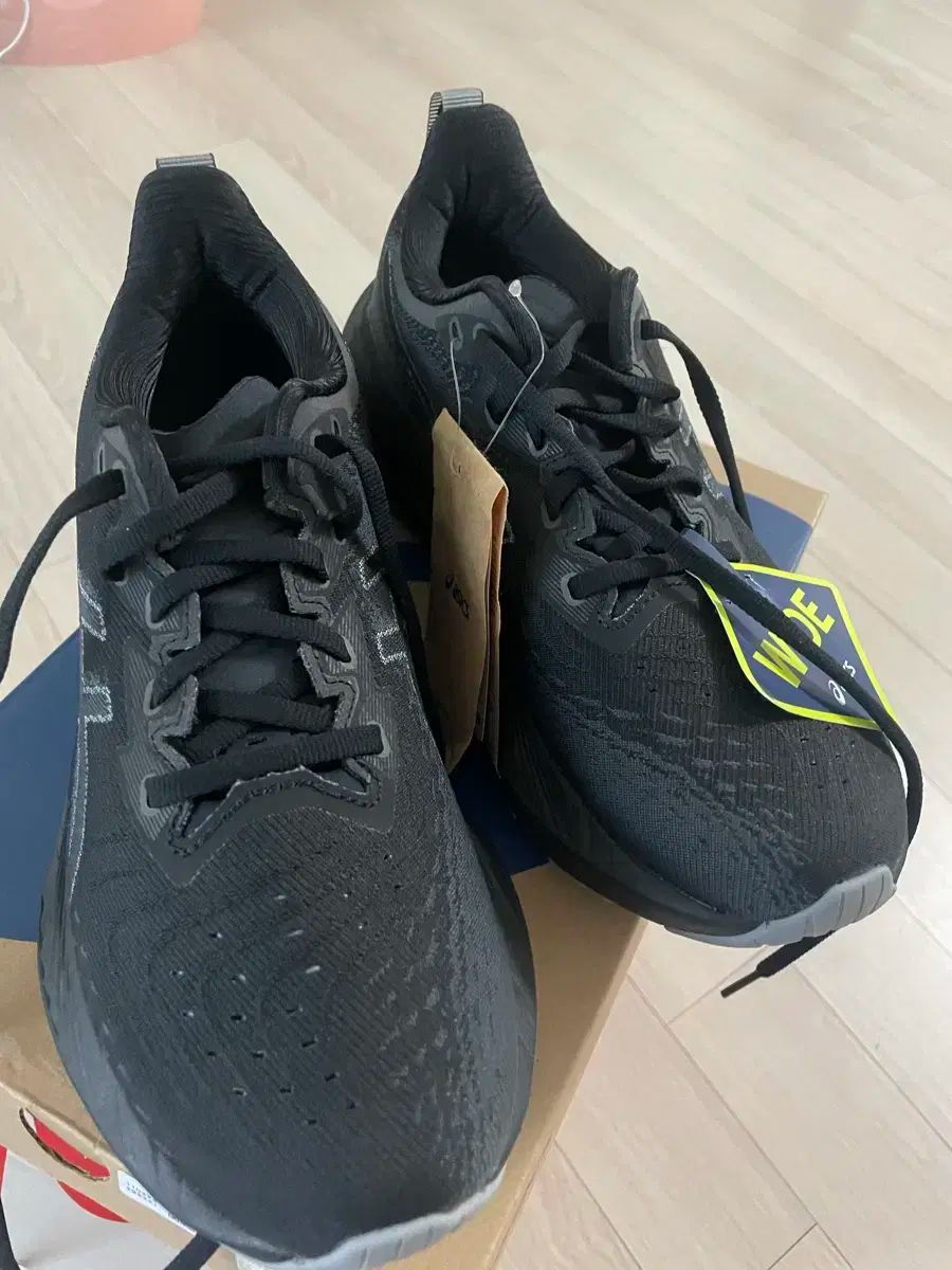 Asics アシックス ノバブラスト 4 黒 ランニングシューズ WIDE 250
