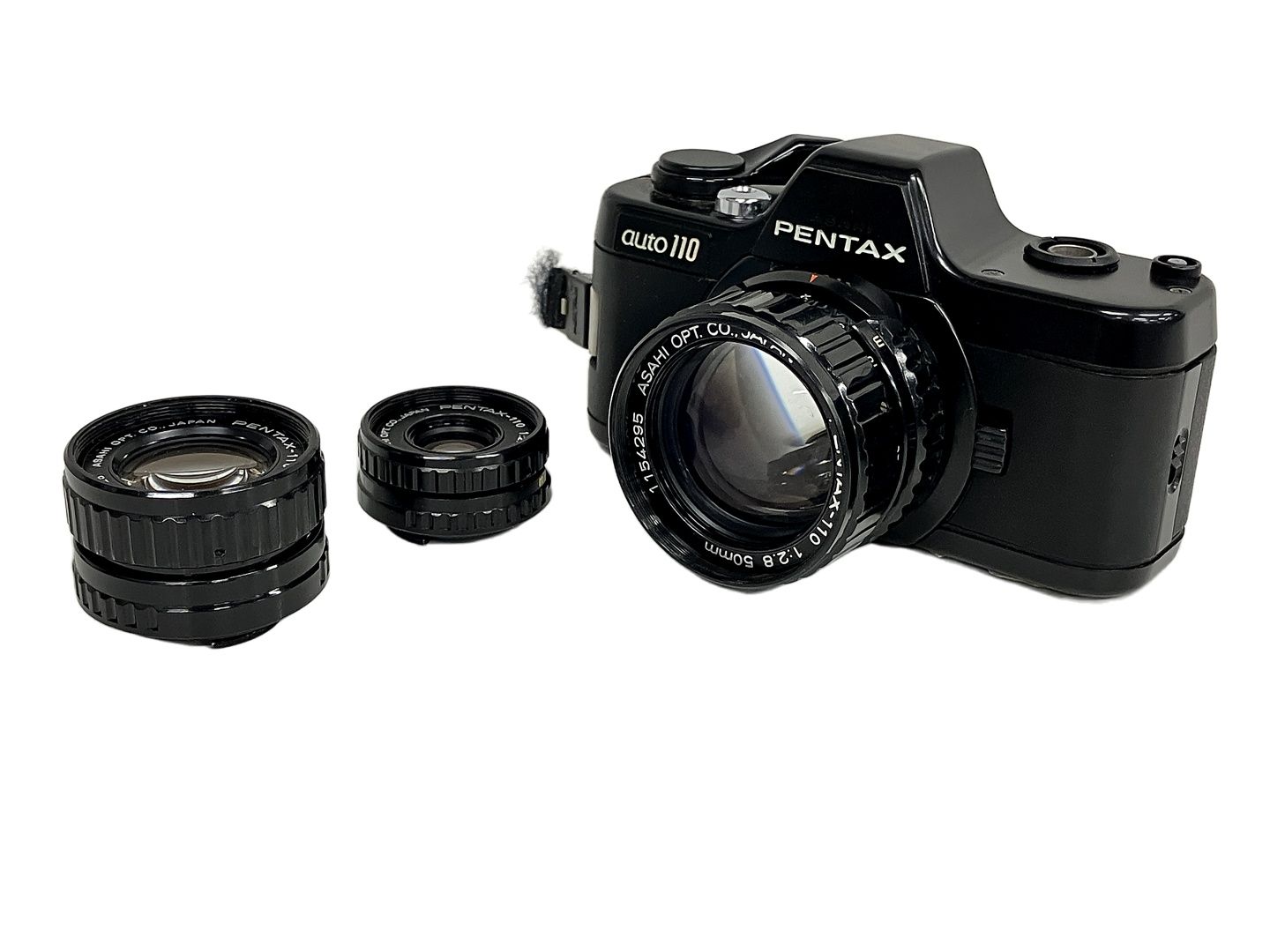 ASAHI PENTAX auto 110 PENTAX-110 PF 1 2.8 18mm レンズセット フィルムカメラ 110フィルム ペンタックス ジャンク S10314544