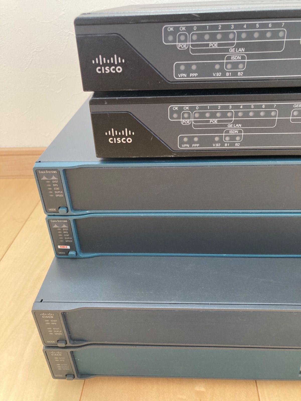 CCNA、CCNP】6台Cisco891FJ、L3 3560 、L2 2960-