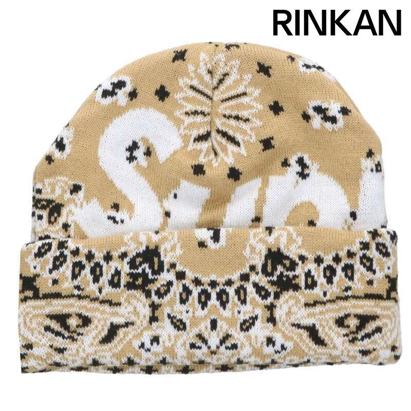 シュプリーム 24AW Bandana Big Logo Beanie バンダナビッグロゴニット帽子 メンズ
