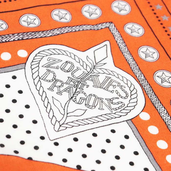 HERMÈS オレンジ スエード ベスト シルク48メンズ エルメスデジタルH柄 オレンジ メンズ ネクタイ HERMES – 銀蔵