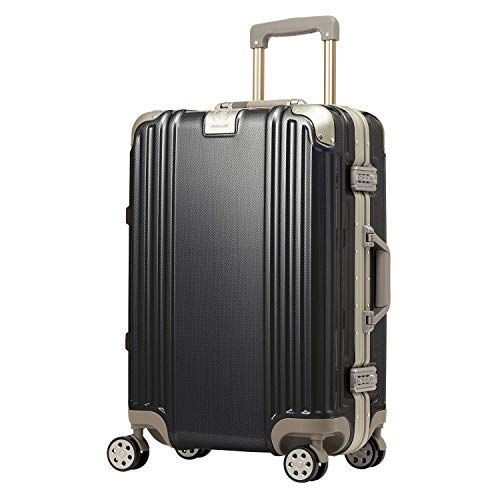 シャイニーグラファイト_Medium [レジェンドウォーカー] スーツケース キャリーケース キャリーバッグ フレームタイプ TSAダイヤルロック ダブルキャスター 5509 Mサイズ 3～5泊以上 4.5kg 51L 5509-5