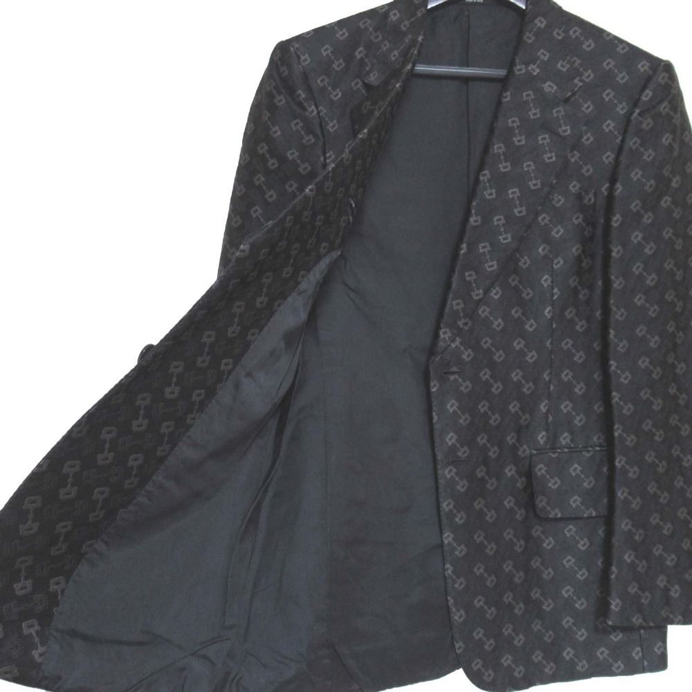 美品 GUCCI グッチ トムフォード期 ホースビット柄 ジャガード シェル