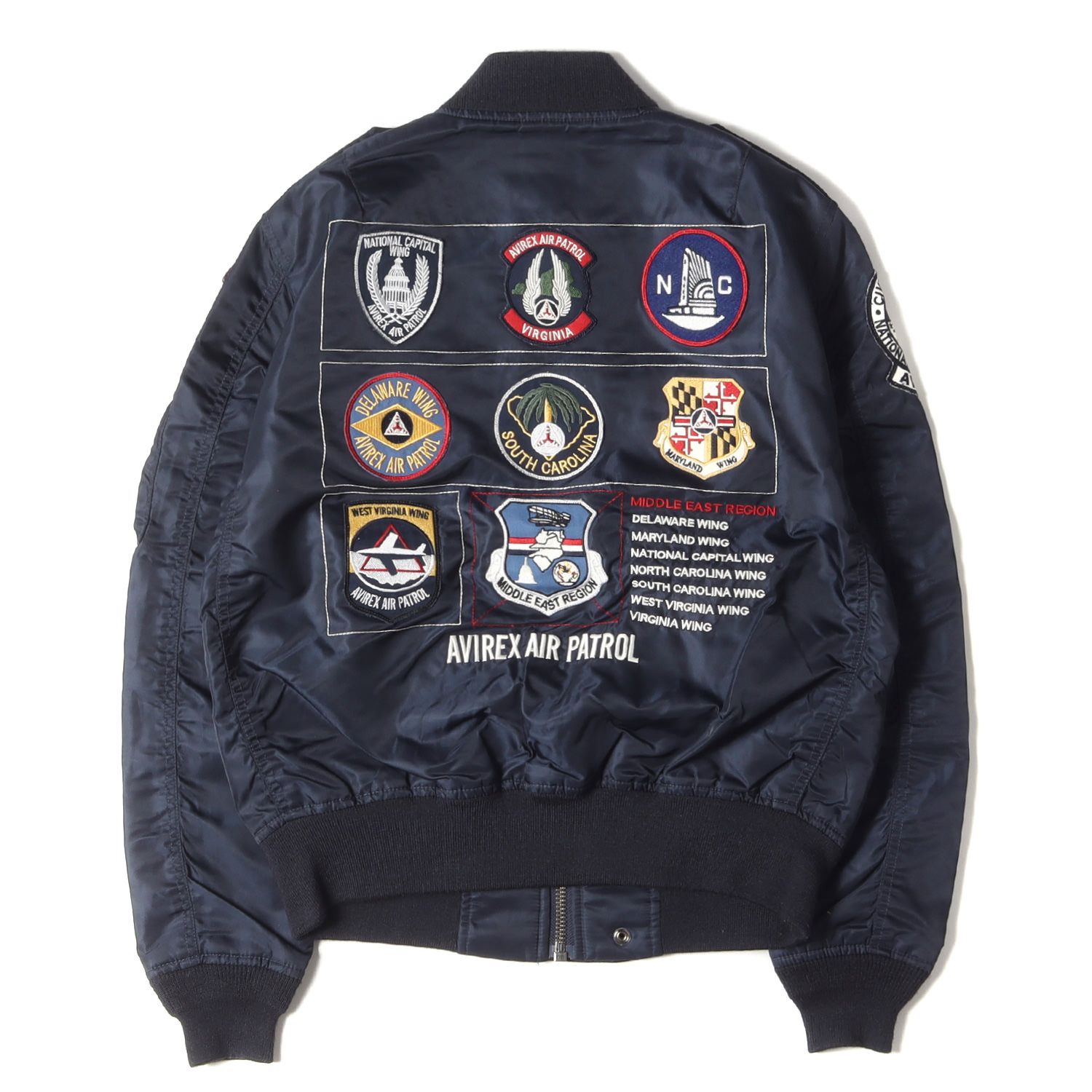 AVIREX フライトジャケット L-2 USAFA 民間航空パトロール 紺 AVIREX フライトジャケット L-2 USAFA 民間航空パトロール 紺