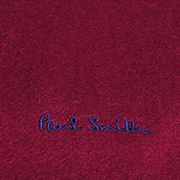 ポールスミス PAUL SMITH マフラー メンズ レディース ロゴ ボルドー ブランド おしゃれ 記念 プレゼント ギフト