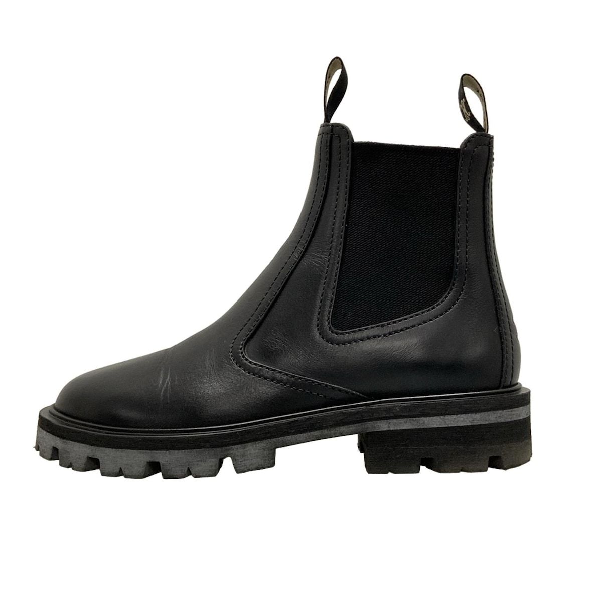 CELINE セリーヌ ショートブーツ 37 レディース - 黒 サイドゴア レザー