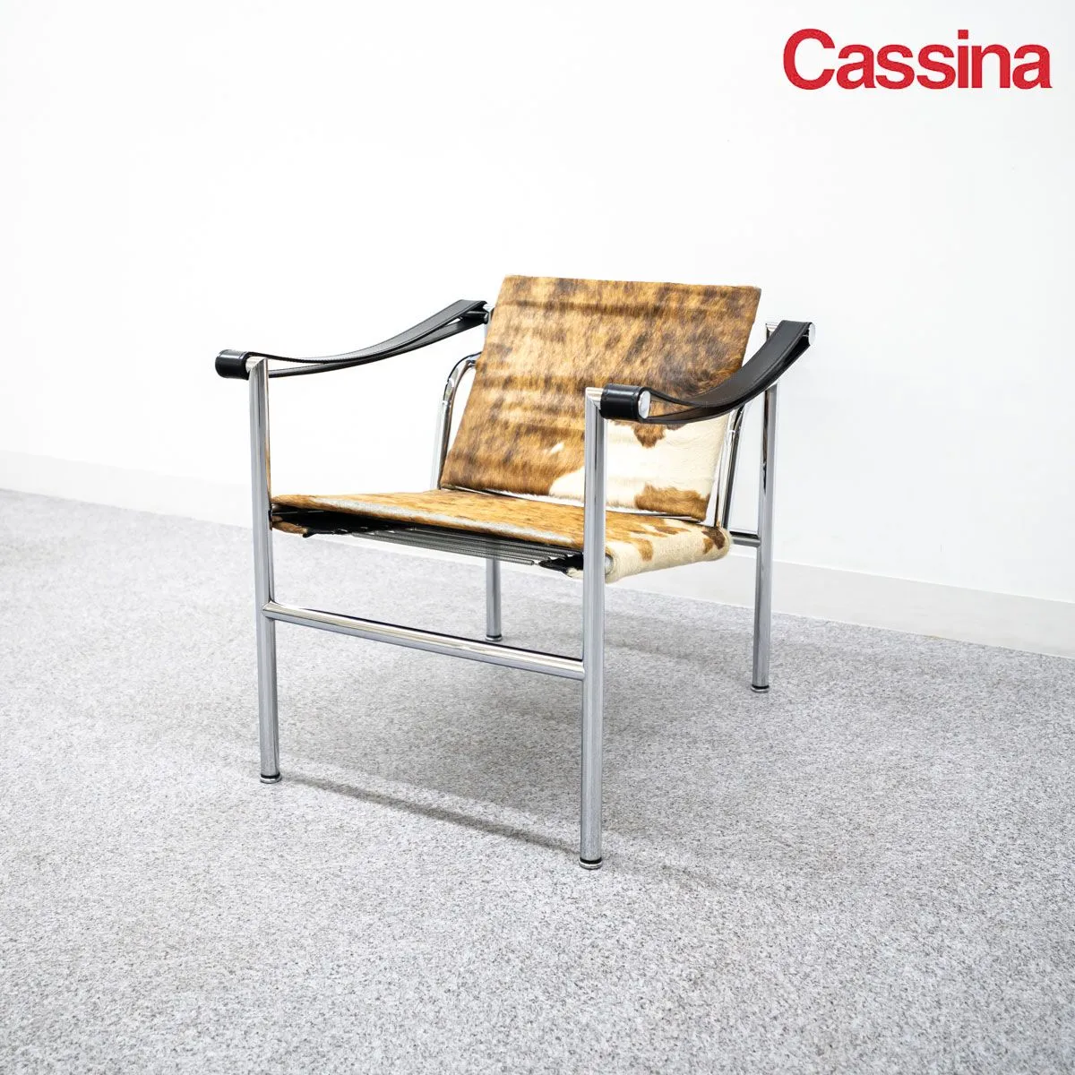 【新品未使用】大塚家具　皮革スリングチェア　リプロダクト 送料無料】 （受注生産）コルビジェ 【LC1】 リプロダクト