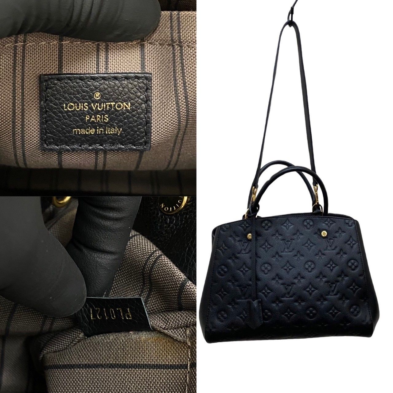 【極美品】Louis Vuitton ＊モンテニューMM LOUIS VUITTON 【極美品】ルイヴィトン モノグラム アンプラント