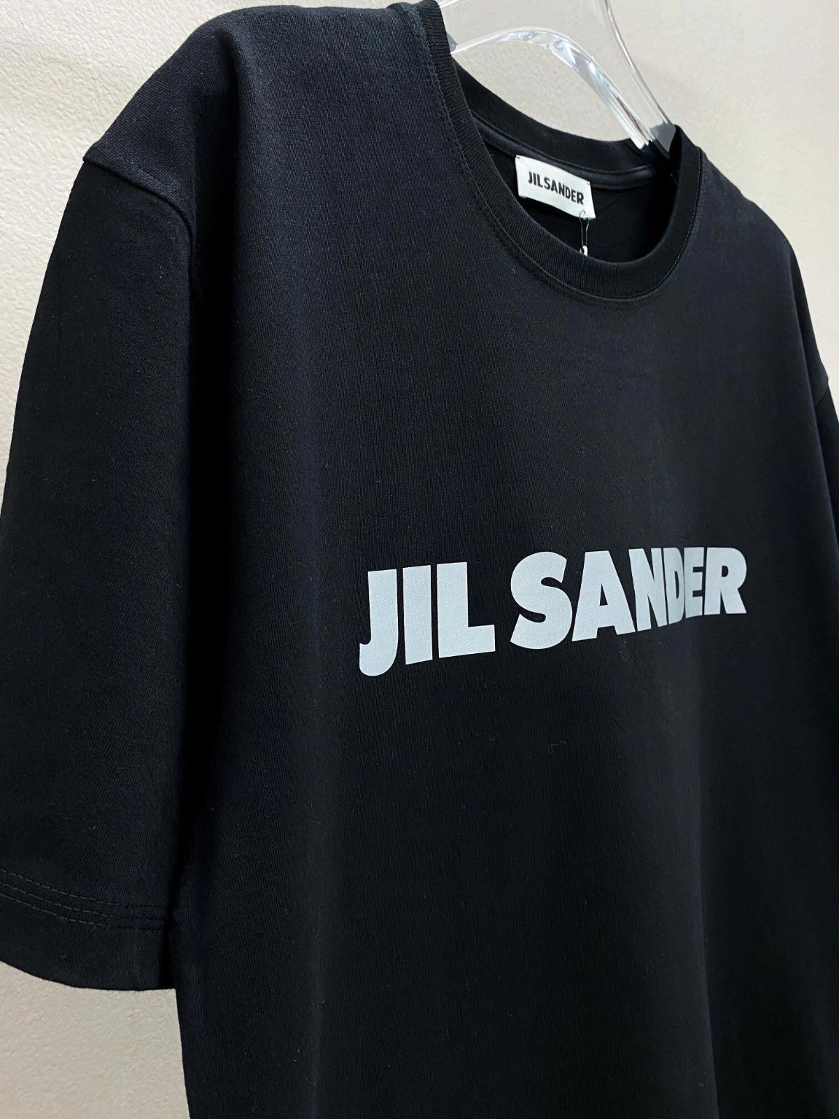 新品☆JIL SANDER ジルサンダー　Tシャツ男女兼用 半袖 メンズファッション レディース 黑+白 2枚