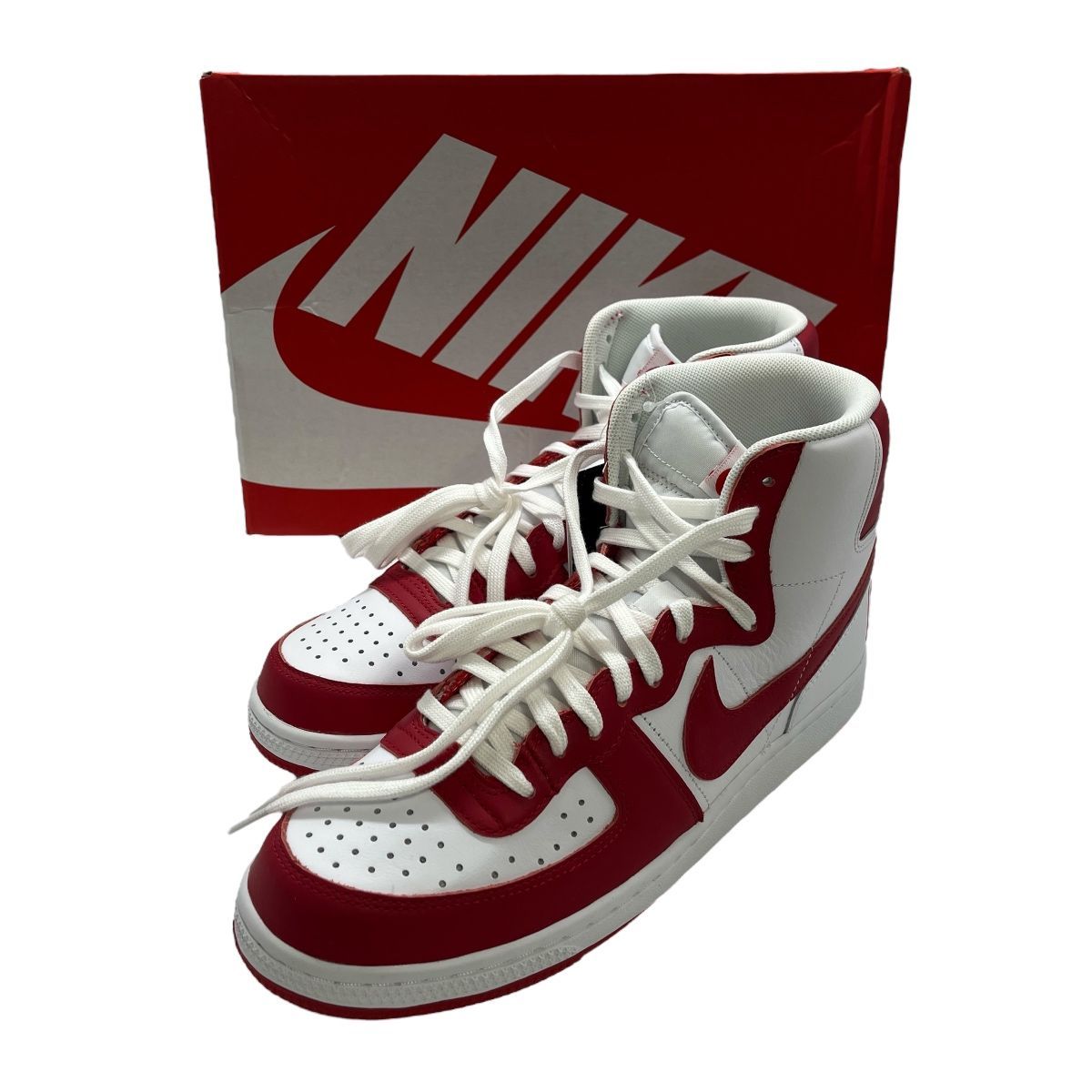 ♪2760 Nike Terminator High University Red and White スニーカー 