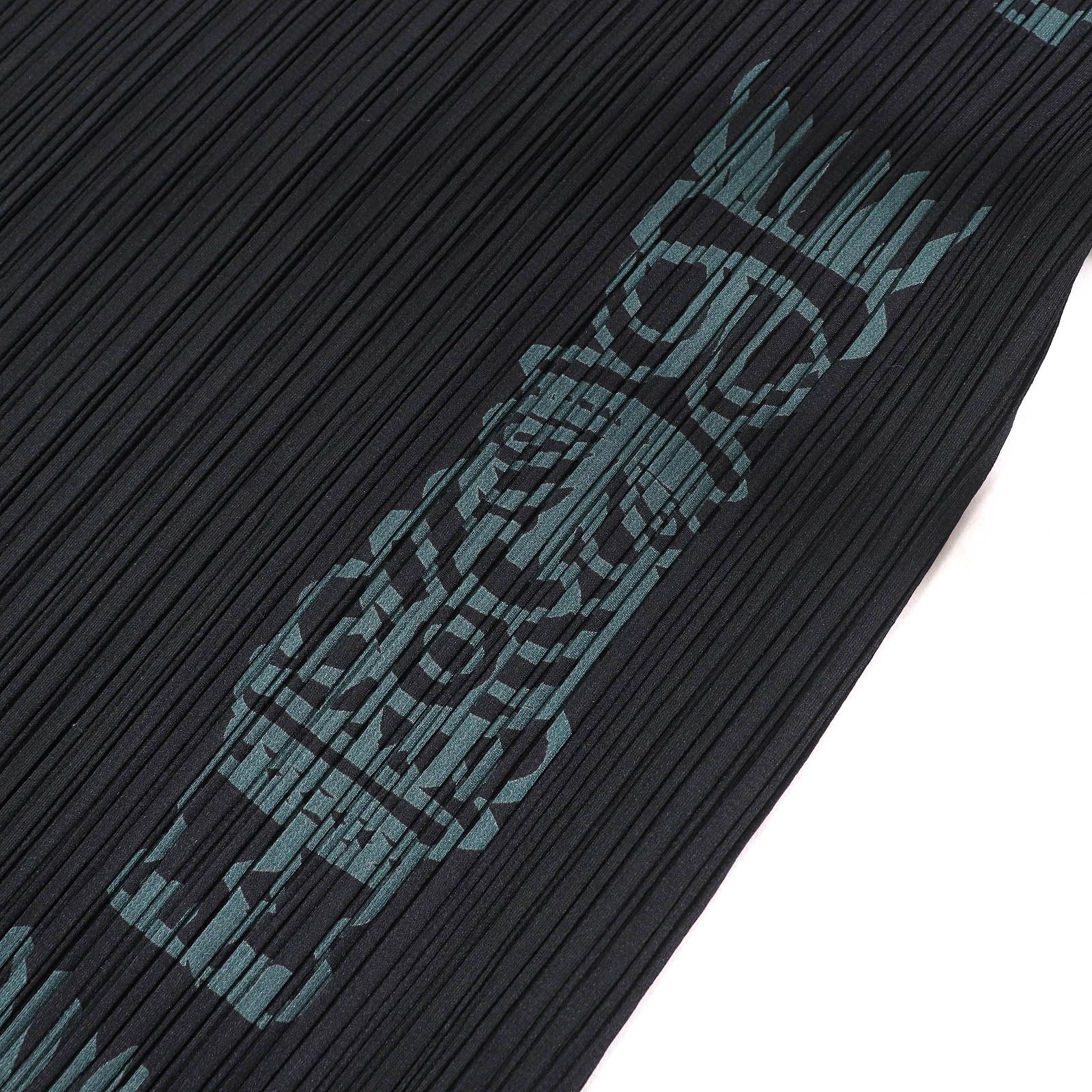 極美品△PLEATS PLEASE プリーツプリーズ イッセイミヤケ PP91-JK785 トーテムポール フレンチスリーブ ワンピース ブラック 3 正規品 極美品△PLEATS PLEASE プリーツプリーズ イッセイミヤケ PP91-JK785