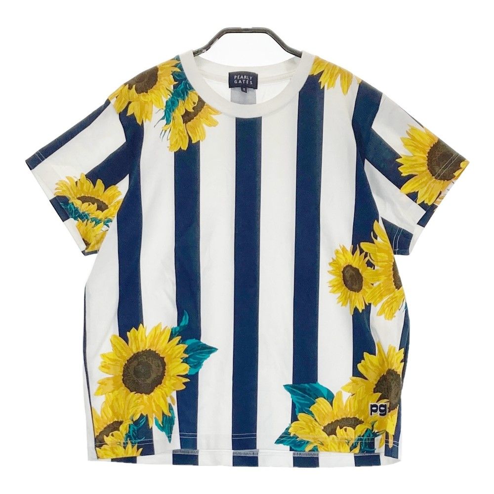 サイズ：0 PEARLY GATES パーリーゲイツ 半袖Tシャツ ストライプ