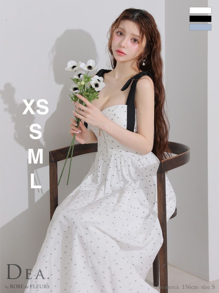 ホワイト [DE4200-W-2506]Lサイズあり【DEA./ディア】ショルダーリボン