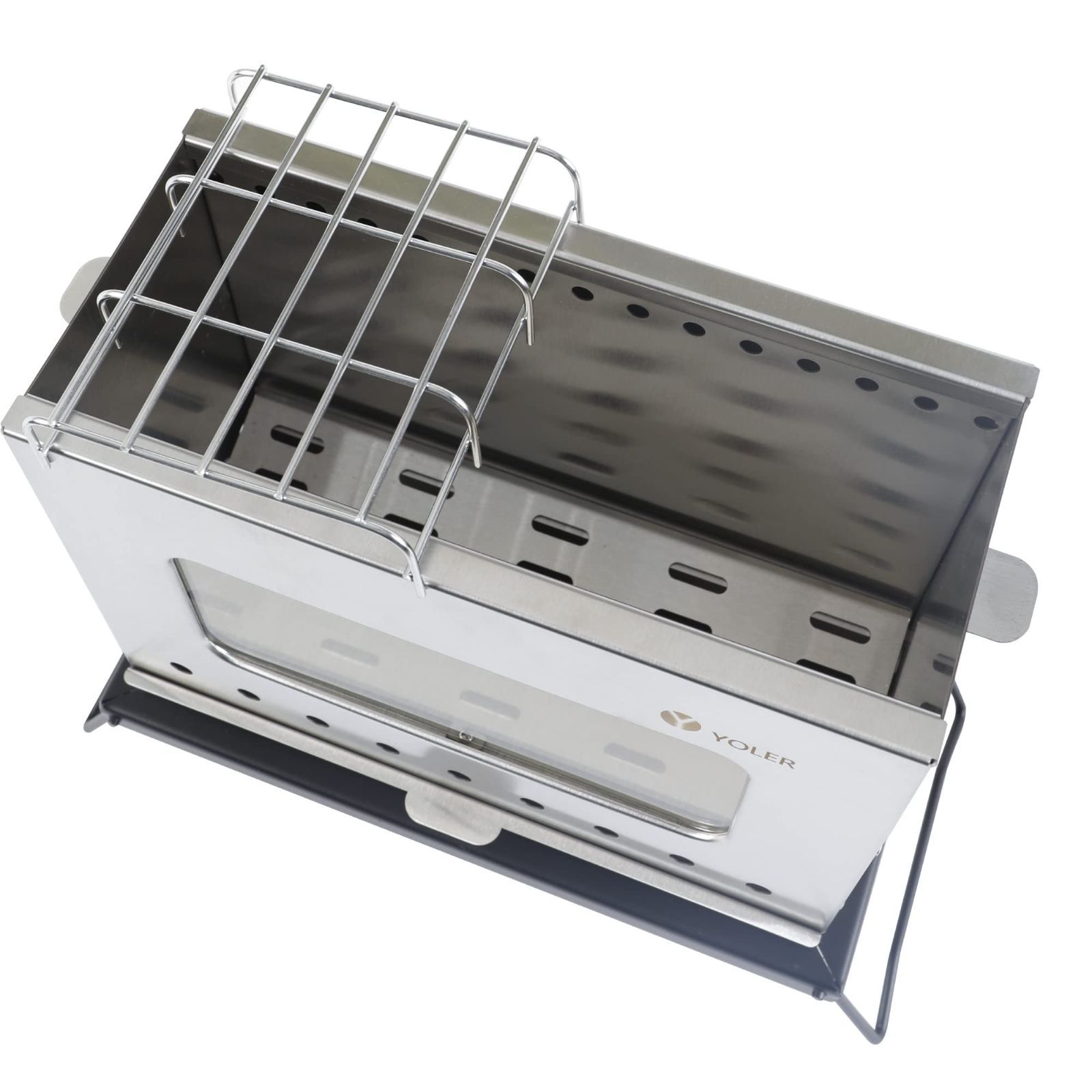ヨーラー|YOLERステンレス鋼焚き火台薪ストーブコンロ二次燃焼二層構造  