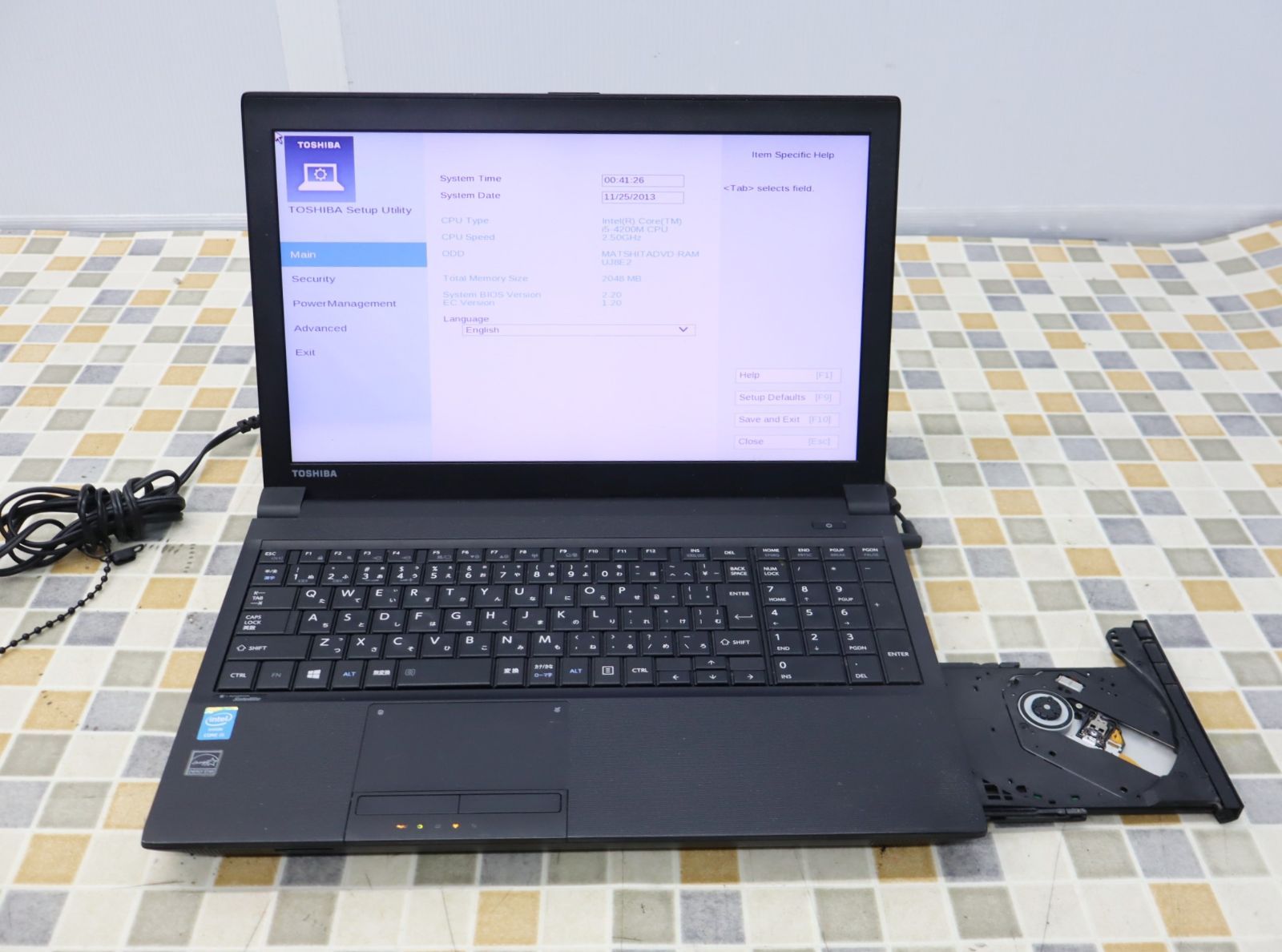 ジャンク ノートパソコン 東芝 dynabook Corei5 BIOS起動OK - PC 