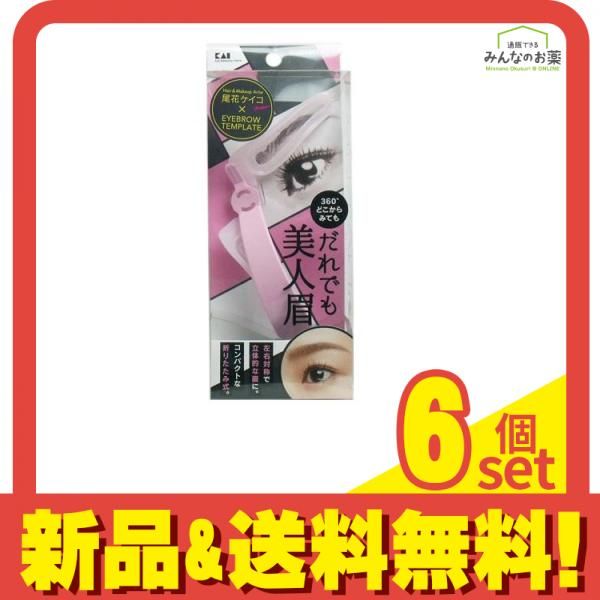  貝印 アイブローテンプレート だれでも美人眉 KQ2018 1個 6個セット まとめ売り その他