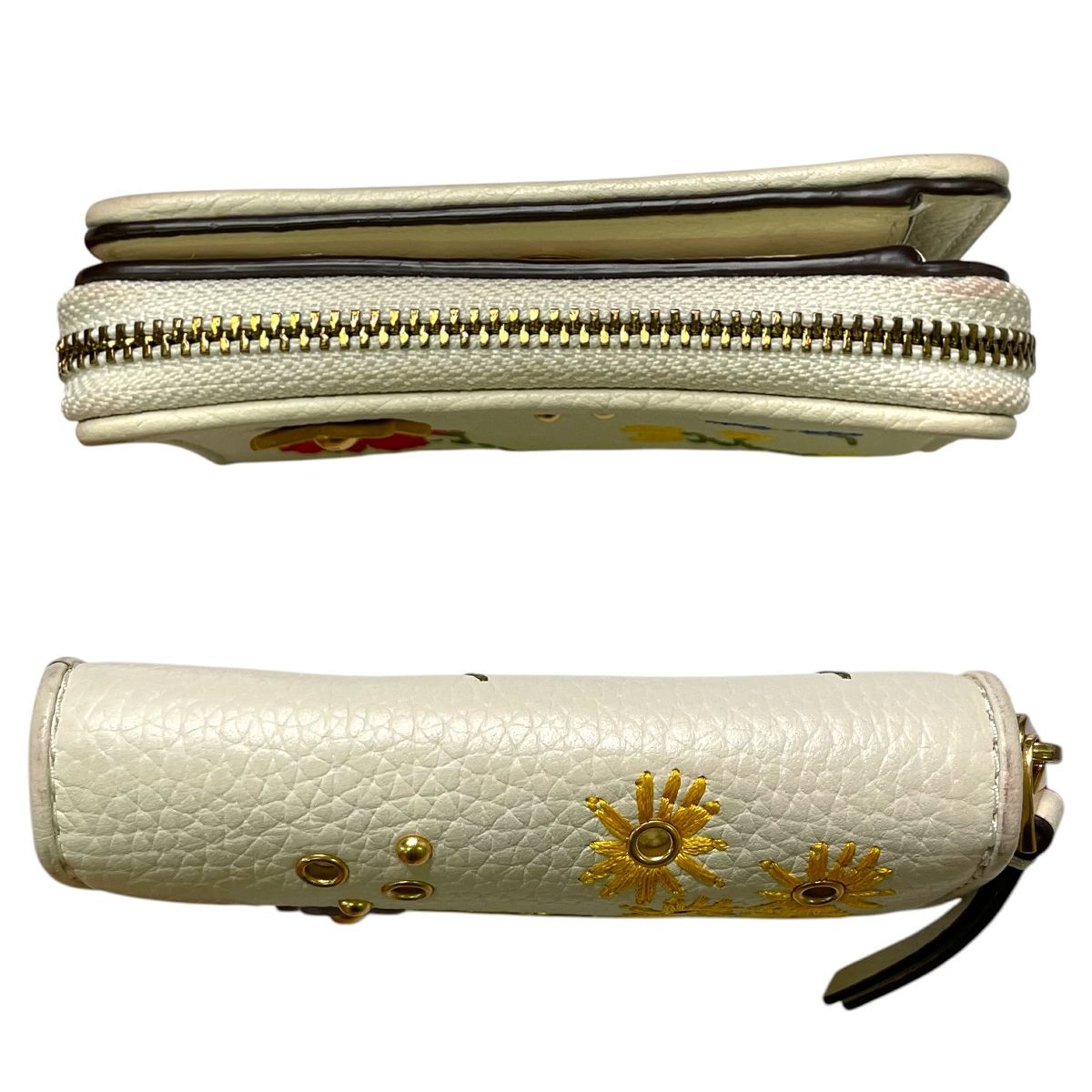 Tory Burch 花柄刺繍 二つ折り財布 Tory Burch 二つ折り財布 花柄刺繍