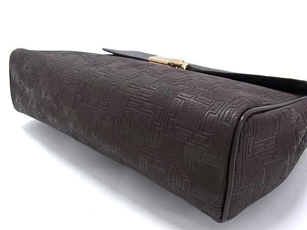 極美品✨ダンヒル　セカンドバッグ　D8 ゴールド金具　PVC ダークブラウン