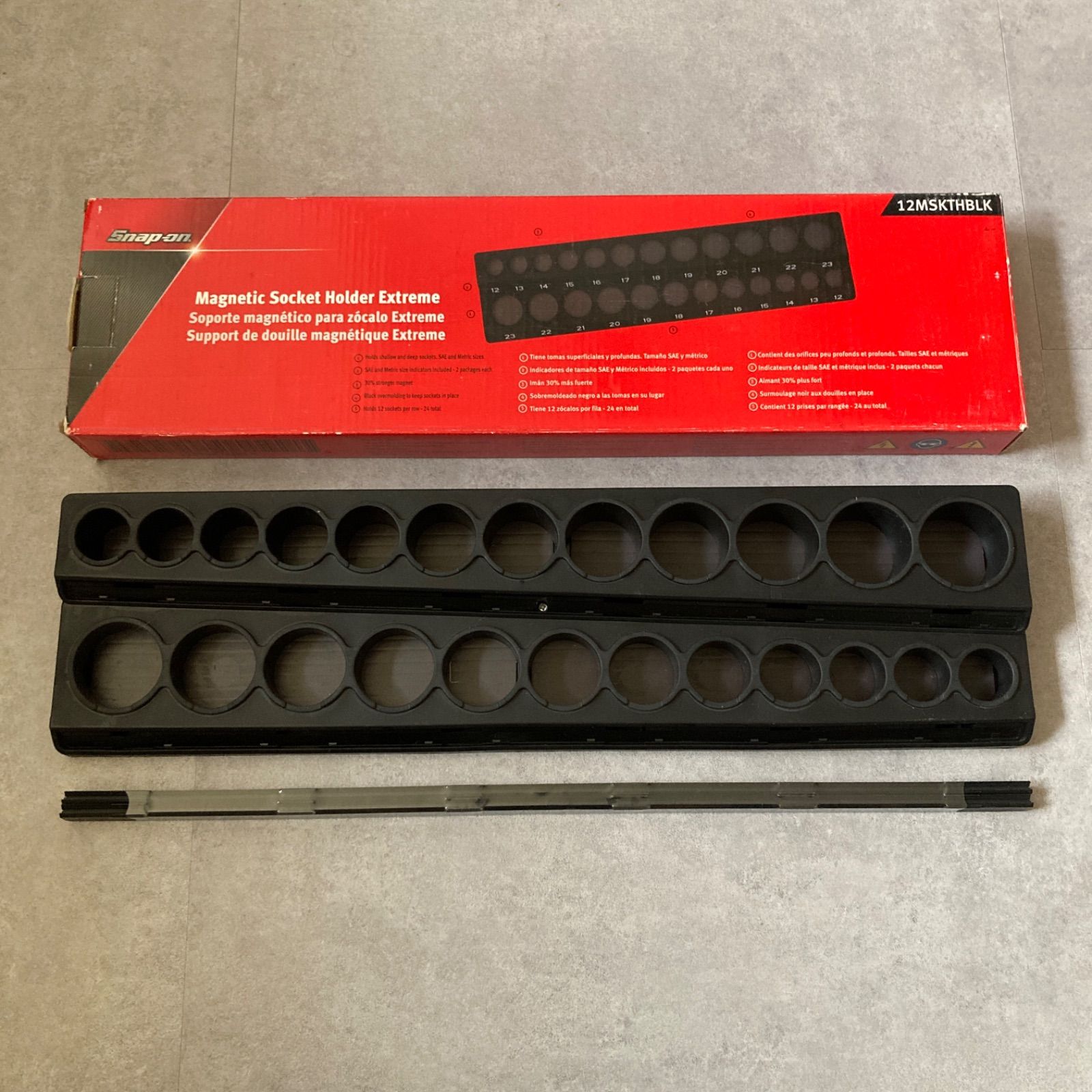 Snap-on スナップオン マグネットソケットホルダー 12MSKTHBLK ブラック