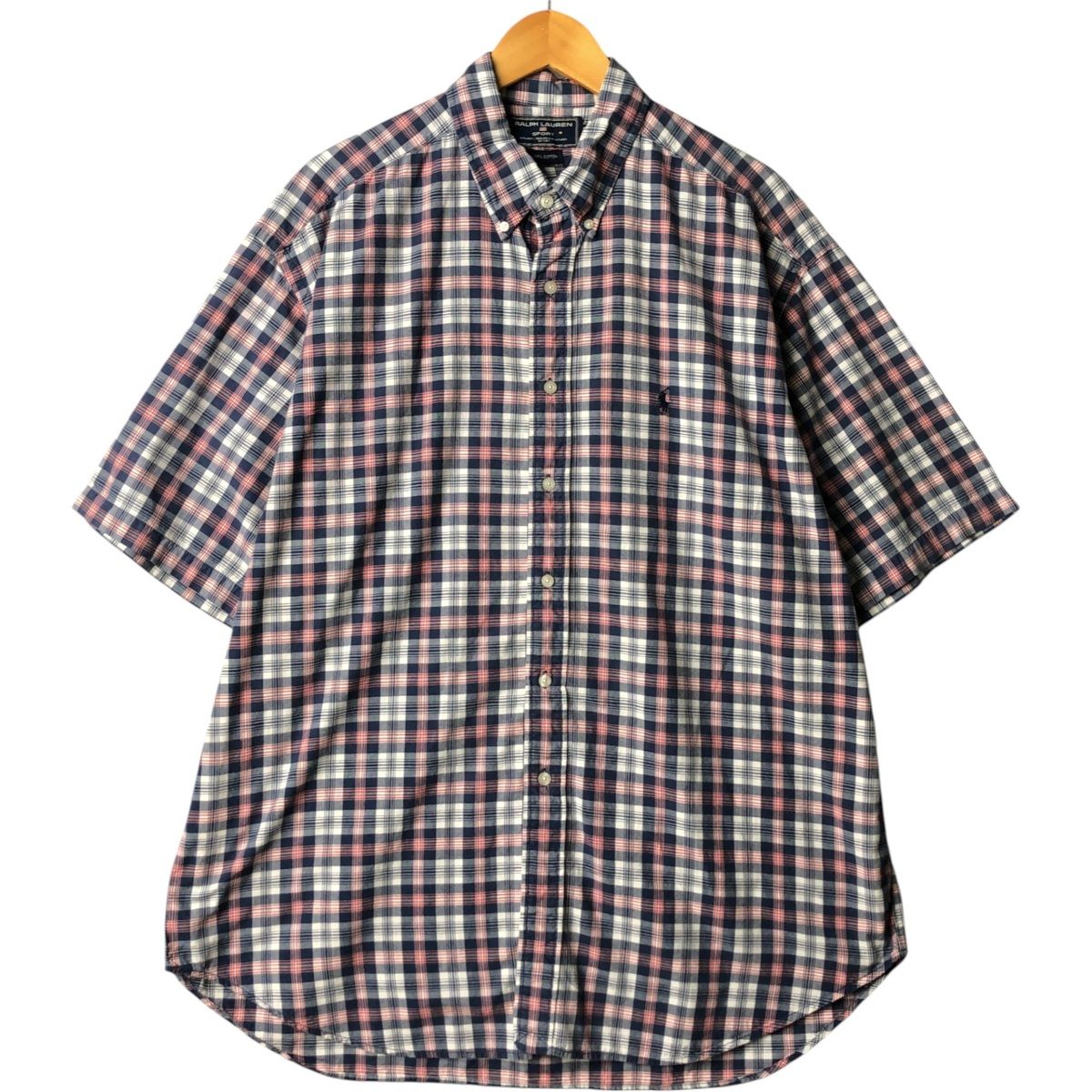 古着 ラルフローレン Ralph Lauren POLO by Ralph Lauren チェック柄 半袖 ボタンダウンシャツ メンズM相当 /eaa544888 古着 ラルフローレン Ralph Lauren 半袖 ボタンダウン チェック