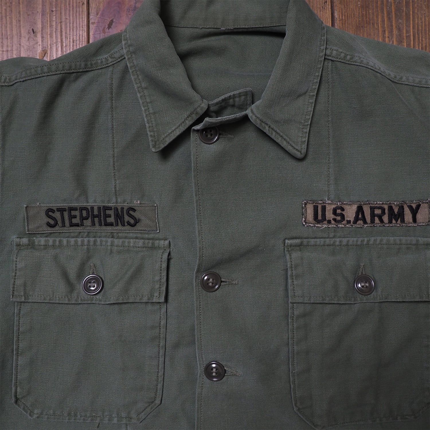 60s usarmy アメリカ軍 シャツ OG107 ベイカーシャツ 1st
